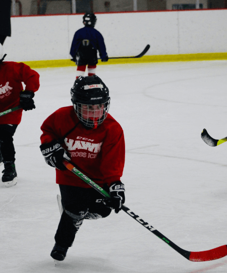 kids playing hockey