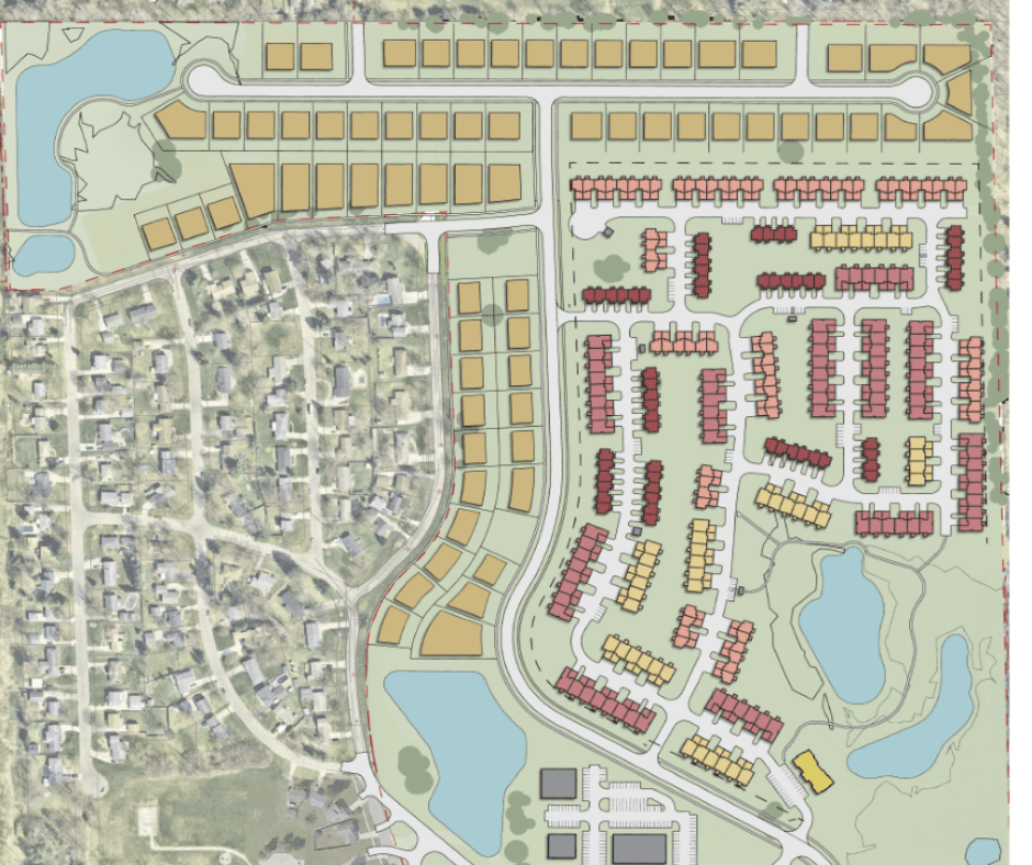 Graphic of proposed subdivision