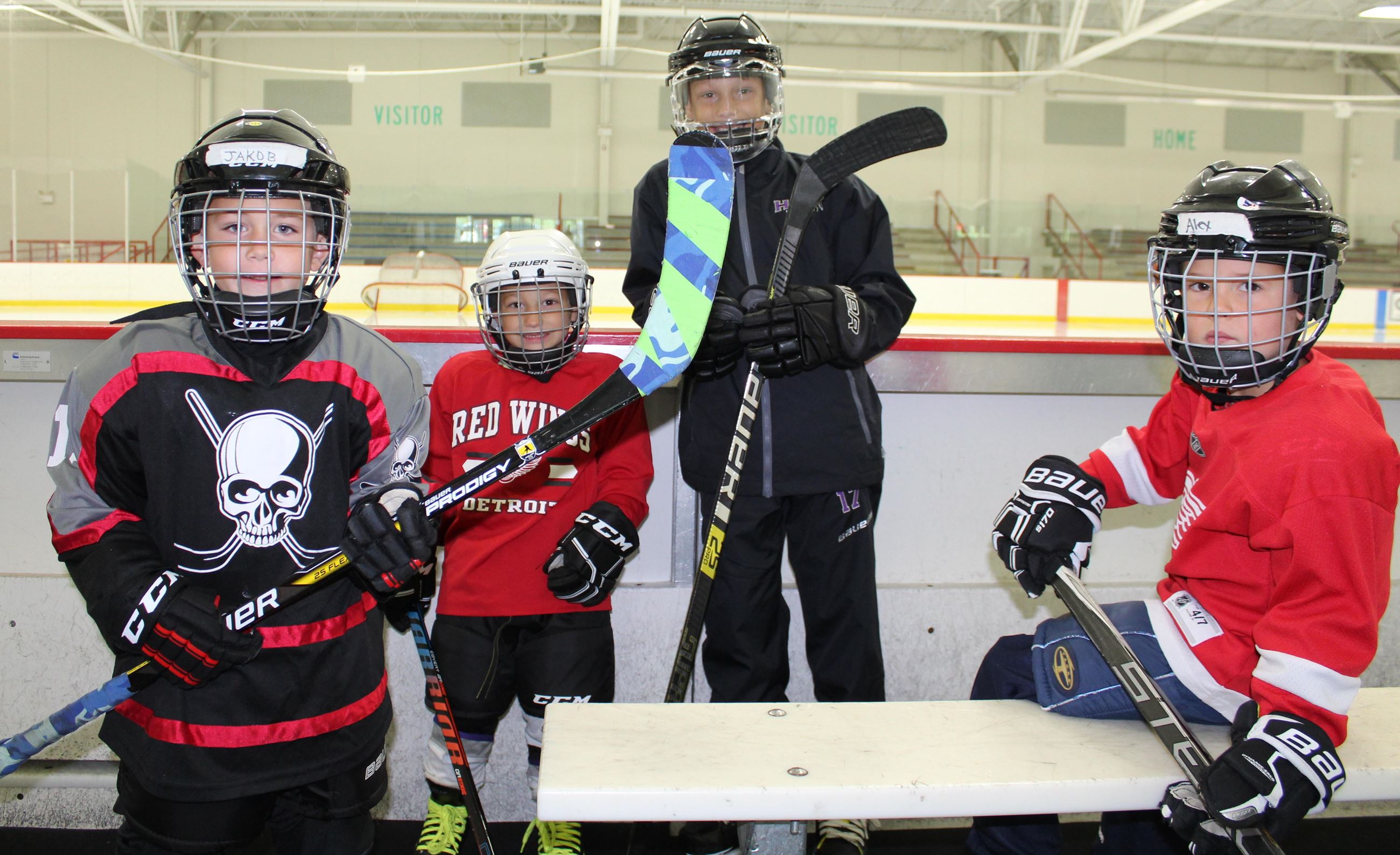 Learn to Play participants in the player benches