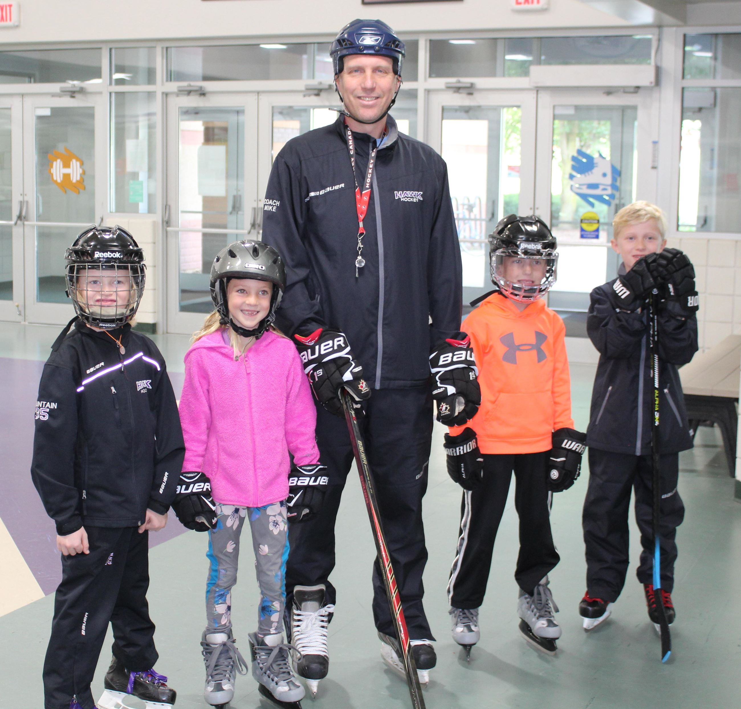 Coach Mike with Learn to Play participants