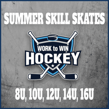 graphic of a trophy with a pair of hockey sticks in front