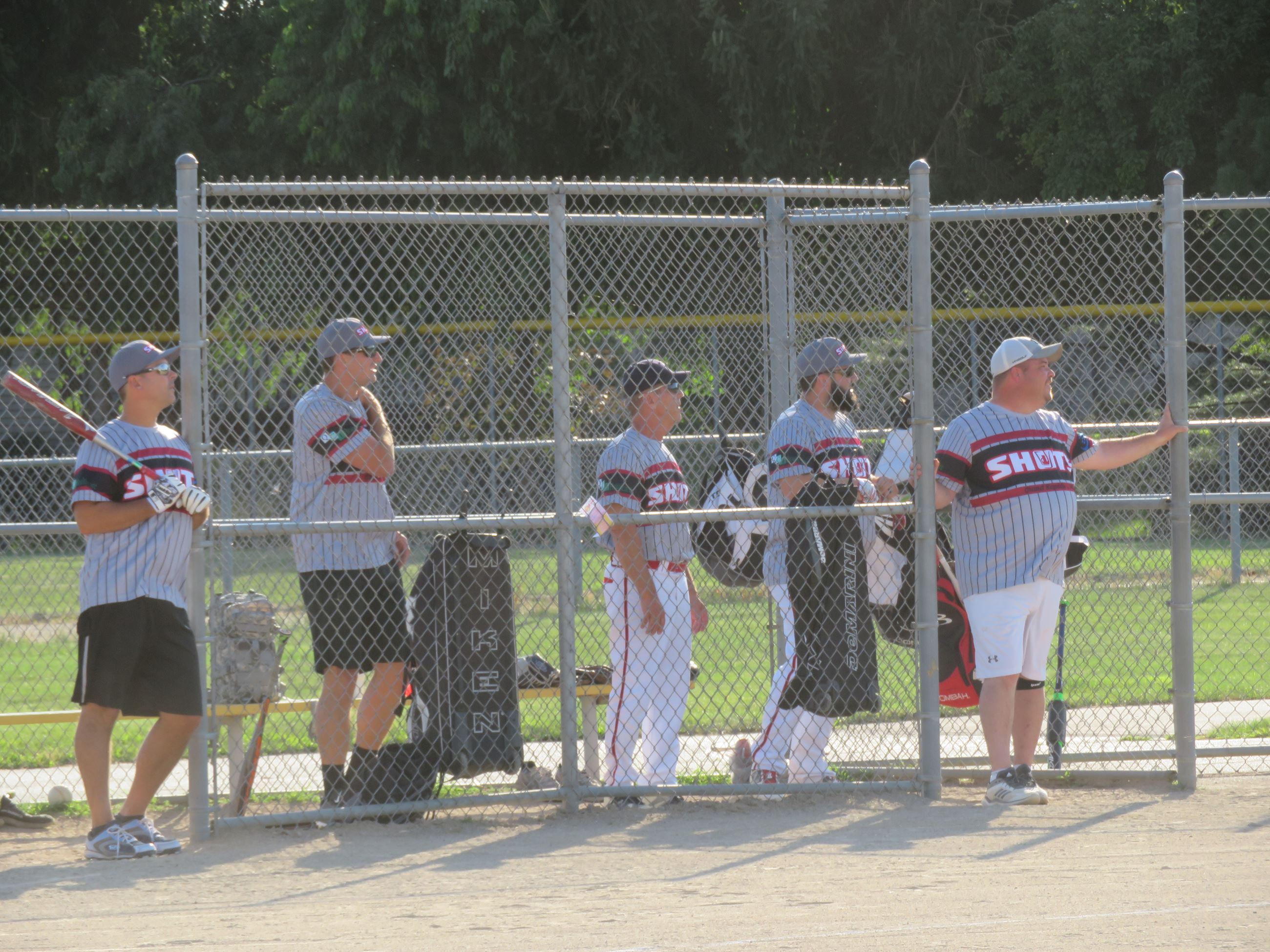 Adult softball players